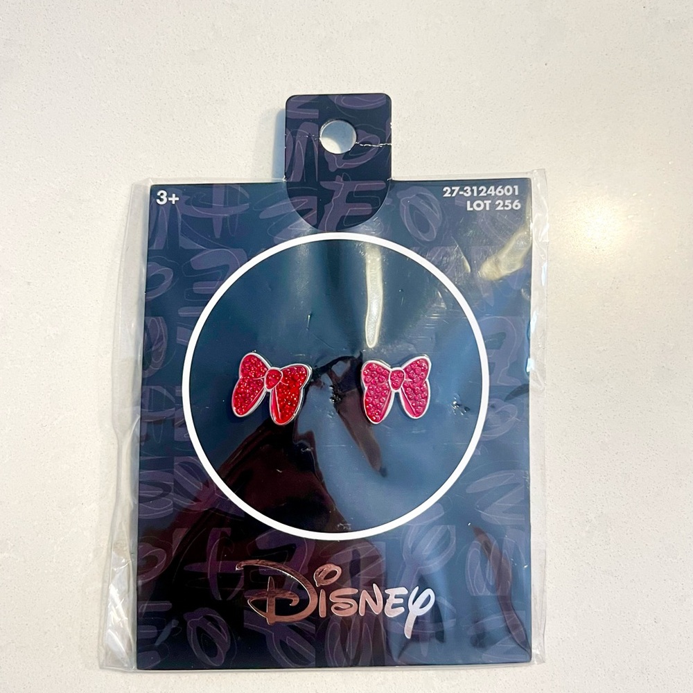 Disney Minnie Mouse Red Bow Earrings